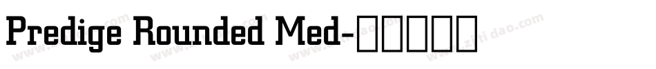 Predige Rounded Med字体转换